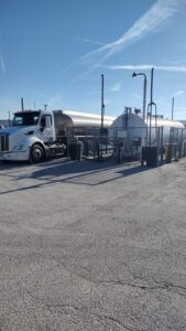 Beems Distributing fuel truck and tank